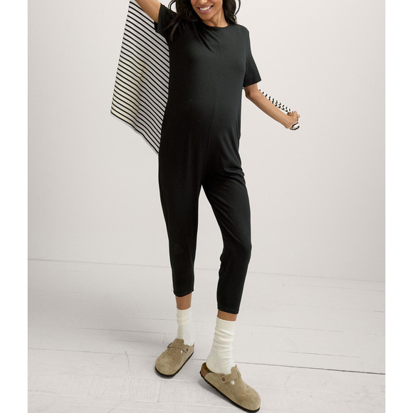 Hatch 'The Walkabout' Black Short Sleeve Jumper Size 0 - Picture 1 of 5